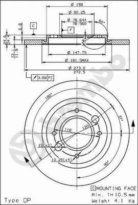 AP 19200 - Тормозной диск avtokuzovplus.com.ua