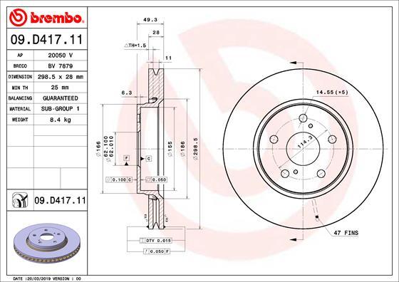 AP 20050V - Гальмівний диск autocars.com.ua