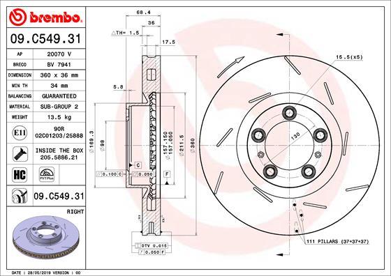 AP 20070 V - Гальмівний диск autocars.com.ua