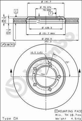 AP 20247 - Тормозной диск avtokuzovplus.com.ua