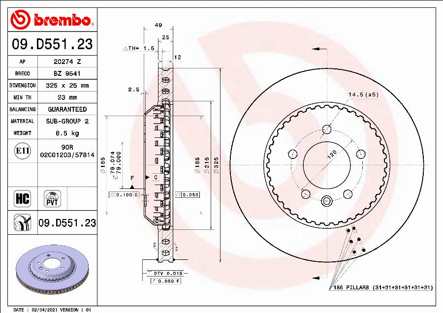 AP 20274 Z - Гальмівний диск autocars.com.ua