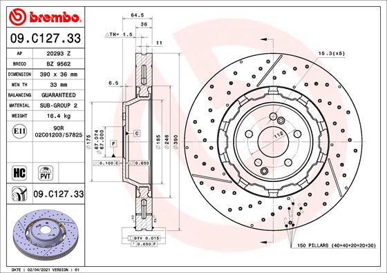 AP 20293 Z - Гальмівний диск autocars.com.ua