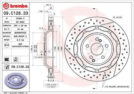 AP 20294 Z - Гальмівний диск autocars.com.ua