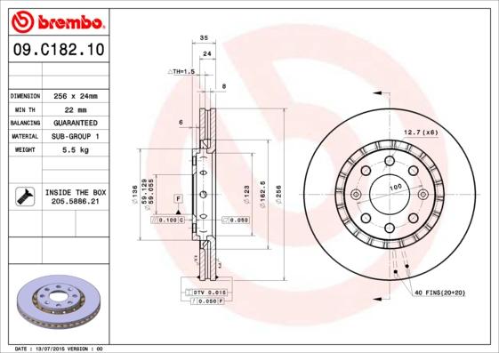 AP 20434 - Гальмівний диск autocars.com.ua