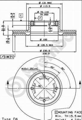 AP 24183 - Тормозной диск avtokuzovplus.com.ua