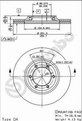 AP 24325 - Тормозной диск autodnr.net