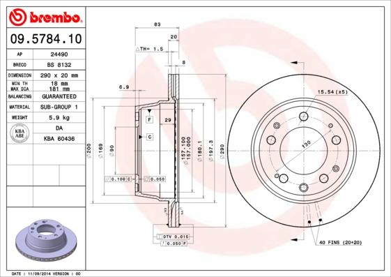 AP 24490 - Гальмівний диск autocars.com.ua