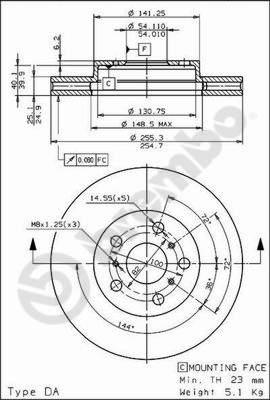 AP 24558 - Тормозной диск avtokuzovplus.com.ua