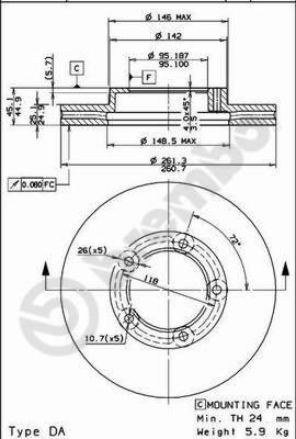 AP 24560 - Тормозной диск autodnr.net