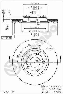 AP 24600 - Гальмівний диск autocars.com.ua