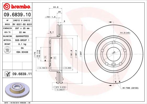 AP 24610 - Гальмівний диск autocars.com.ua