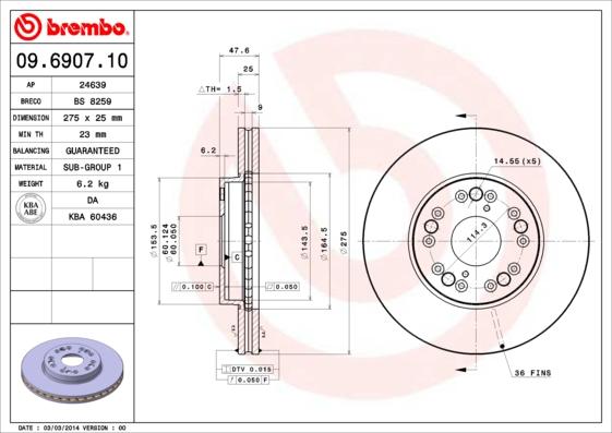 AP 24639 - Гальмівний диск autocars.com.ua