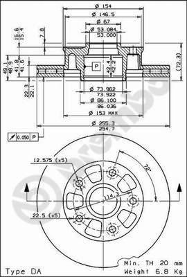 AP 24680 - Гальмівний диск autocars.com.ua