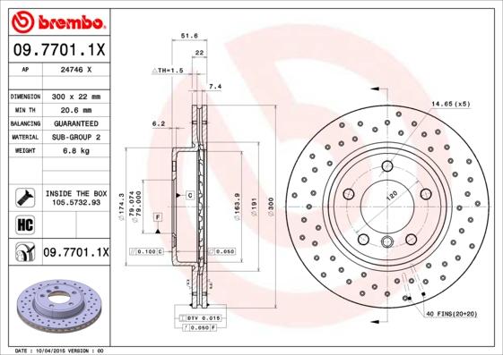 AP 24746 X - Гальмівний диск autocars.com.ua