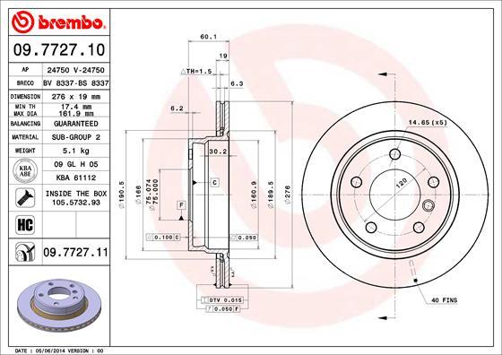 AP 24750 - Гальмівний диск autocars.com.ua