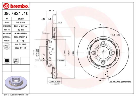 AP 24759 - Тормозной диск autodnr.net