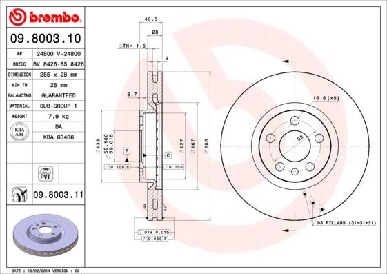 AP 24800 - Гальмівний диск autocars.com.ua