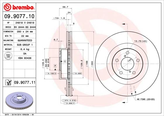 AP 24818 - Тормозной диск autodnr.net