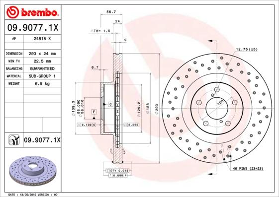 AP 24818 X - Тормозной диск autodnr.net