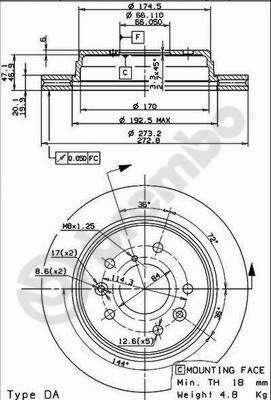 Delphi BG2674 - Тормозной диск avtokuzovplus.com.ua