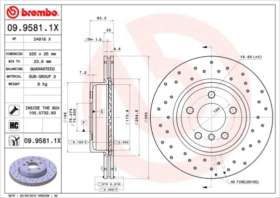 AP 24916 X - Гальмівний диск autocars.com.ua