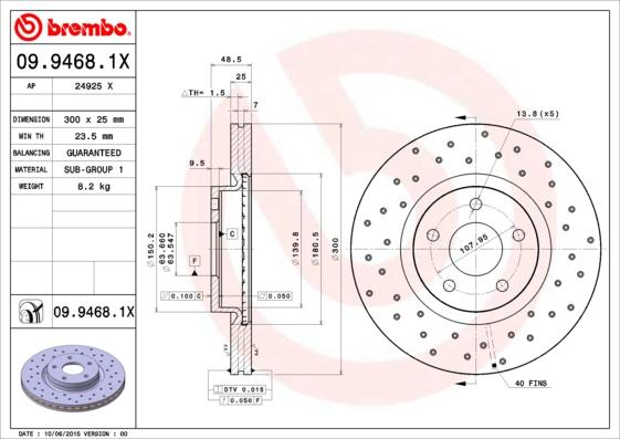 AP 24925 X - Гальмівний диск autocars.com.ua