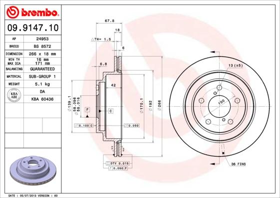 AP 24953 - Тормозной диск autodnr.net