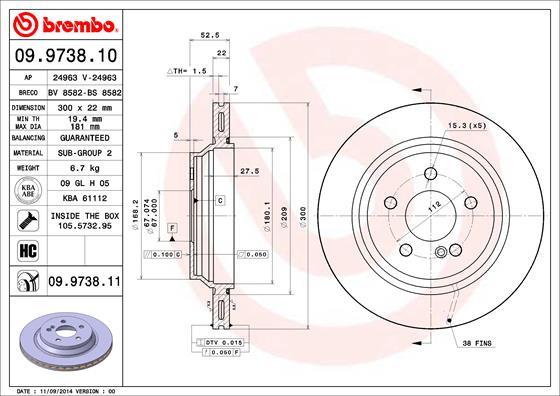 AP 24963 - Гальмівний диск autocars.com.ua