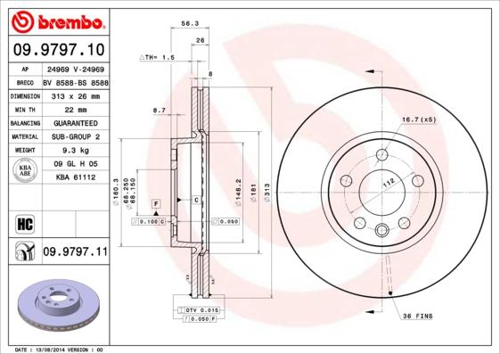 AP 24969 - Гальмівний диск autocars.com.ua