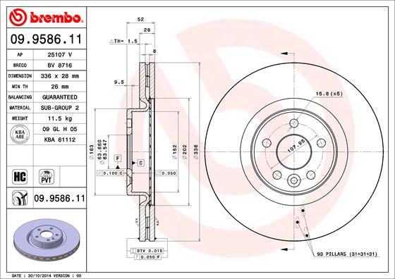 AP 25107 V - Тормозной диск avtokuzovplus.com.ua