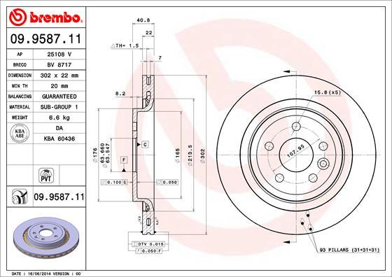 AP 25108 V - Гальмівний диск autocars.com.ua