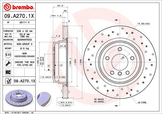 AP 25111 X - Гальмівний диск autocars.com.ua