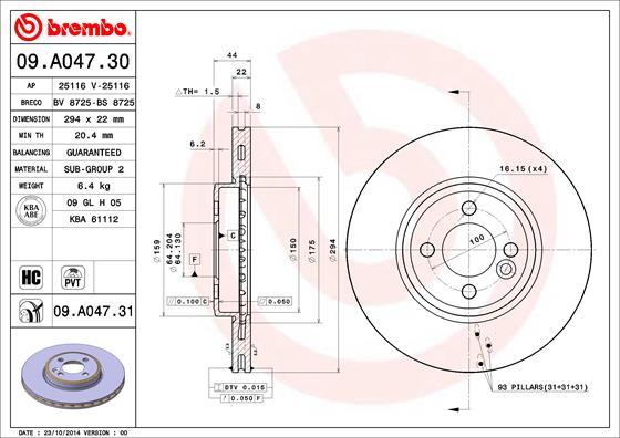 AP 25116 V - Тормозной диск avtokuzovplus.com.ua