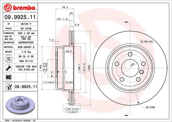 AP 25120 V - Тормозной диск avtokuzovplus.com.ua