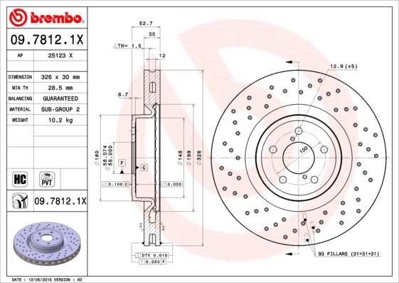 AP 25123 X - Гальмівний диск autocars.com.ua