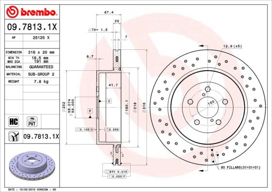 AP 25125 X - Гальмівний диск autocars.com.ua