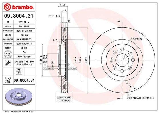 AP 25132 V - Тормозной диск autodnr.net