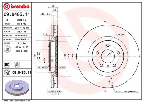 AP 25134 V - Тормозной диск autodnr.net