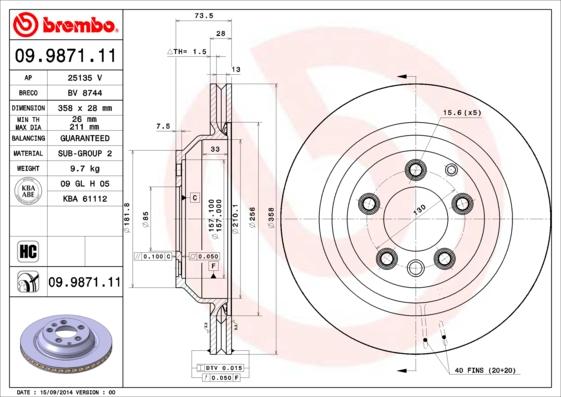 AP 25135 V - Гальмівний диск autocars.com.ua