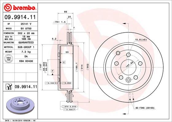 AP 25141 V - Гальмівний диск autocars.com.ua