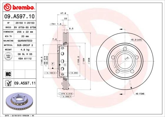 AP 25150 - Гальмівний диск autocars.com.ua