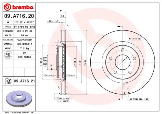 AP 25157 V - Гальмівний диск autocars.com.ua