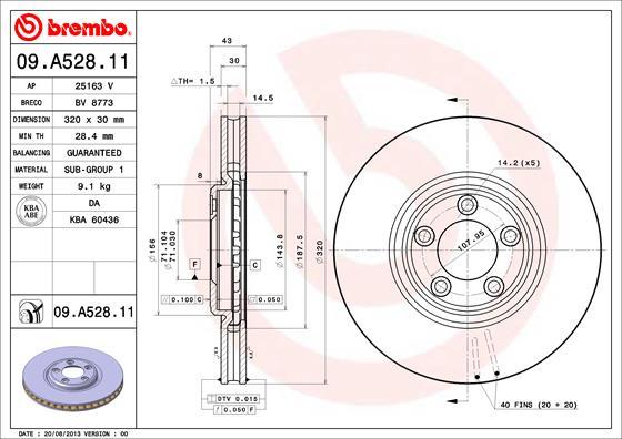 AP 25163 V - Гальмівний диск autocars.com.ua