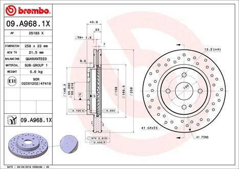 AP 25183 X - Гальмівний диск autocars.com.ua