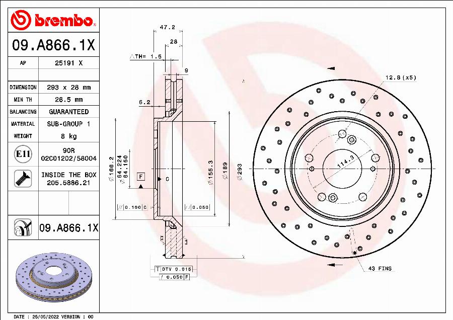 AP 25191 X - Тормозной диск autodnr.net