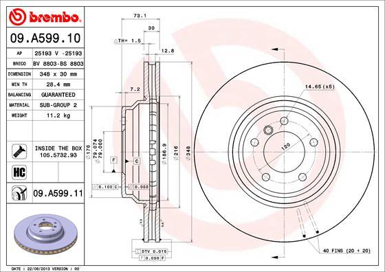 AP 25193 - Гальмівний диск autocars.com.ua