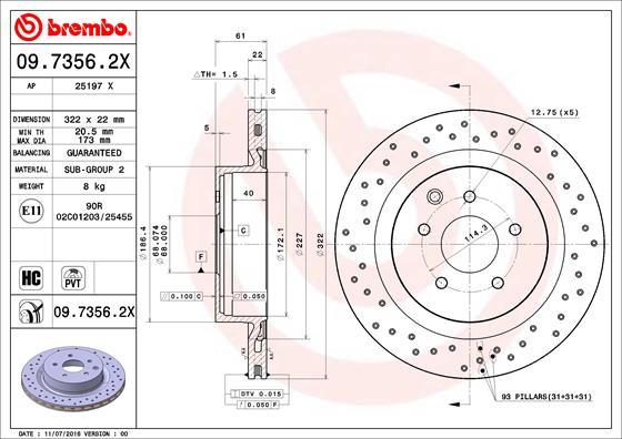 AP 25197 X - Гальмівний диск autocars.com.ua