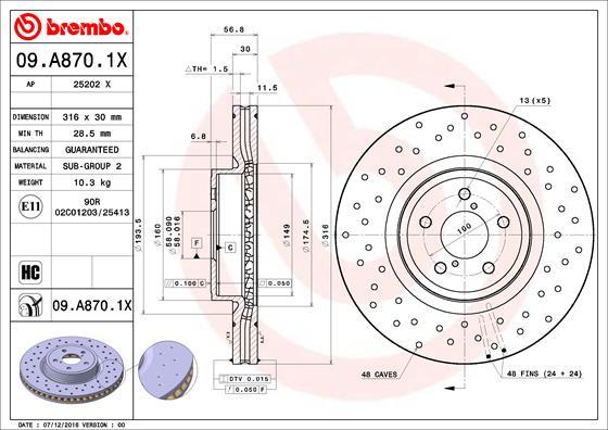 AP 25202 X - Гальмівний диск autocars.com.ua