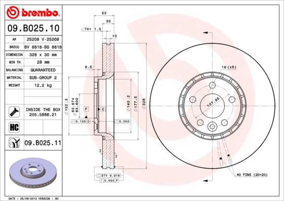 AP 25208 - Гальмівний диск autocars.com.ua