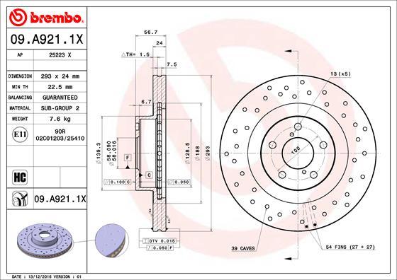 AP 25223 X - Тормозной диск autodnr.net